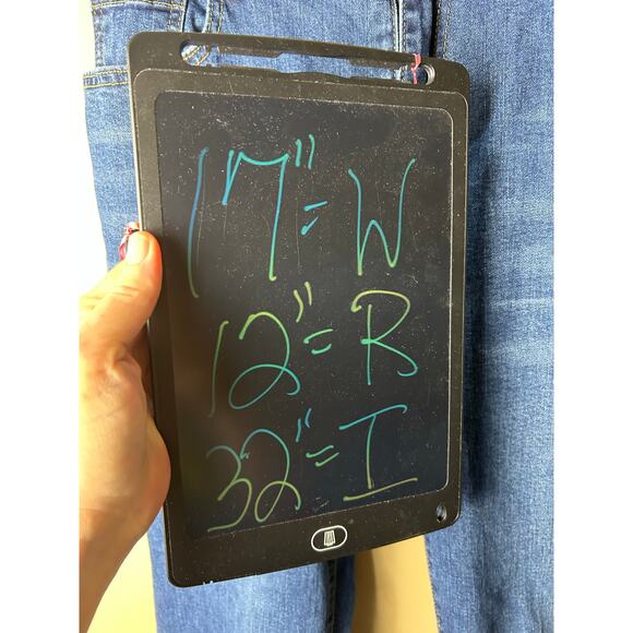 Lucky & Blessed Flare Jeans with Stripe Inset Accent Sz 16 - Picture 6 of 6